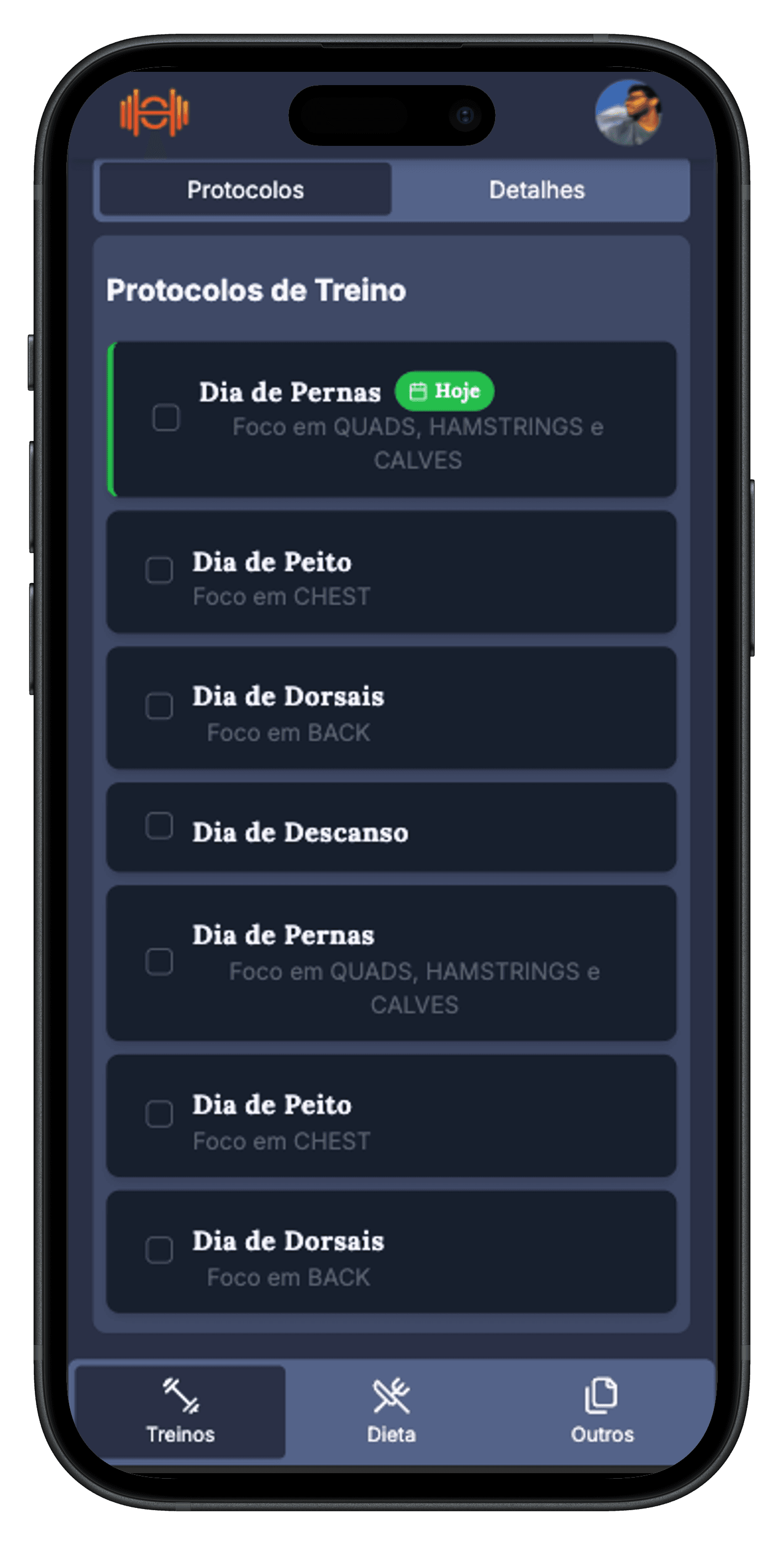 Mockup do Atleta